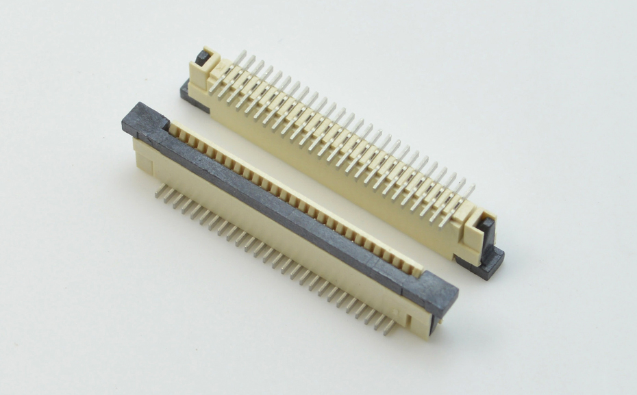fpc连接器24pin-FPC连接器0.8间距立贴fpc连接器-宏利