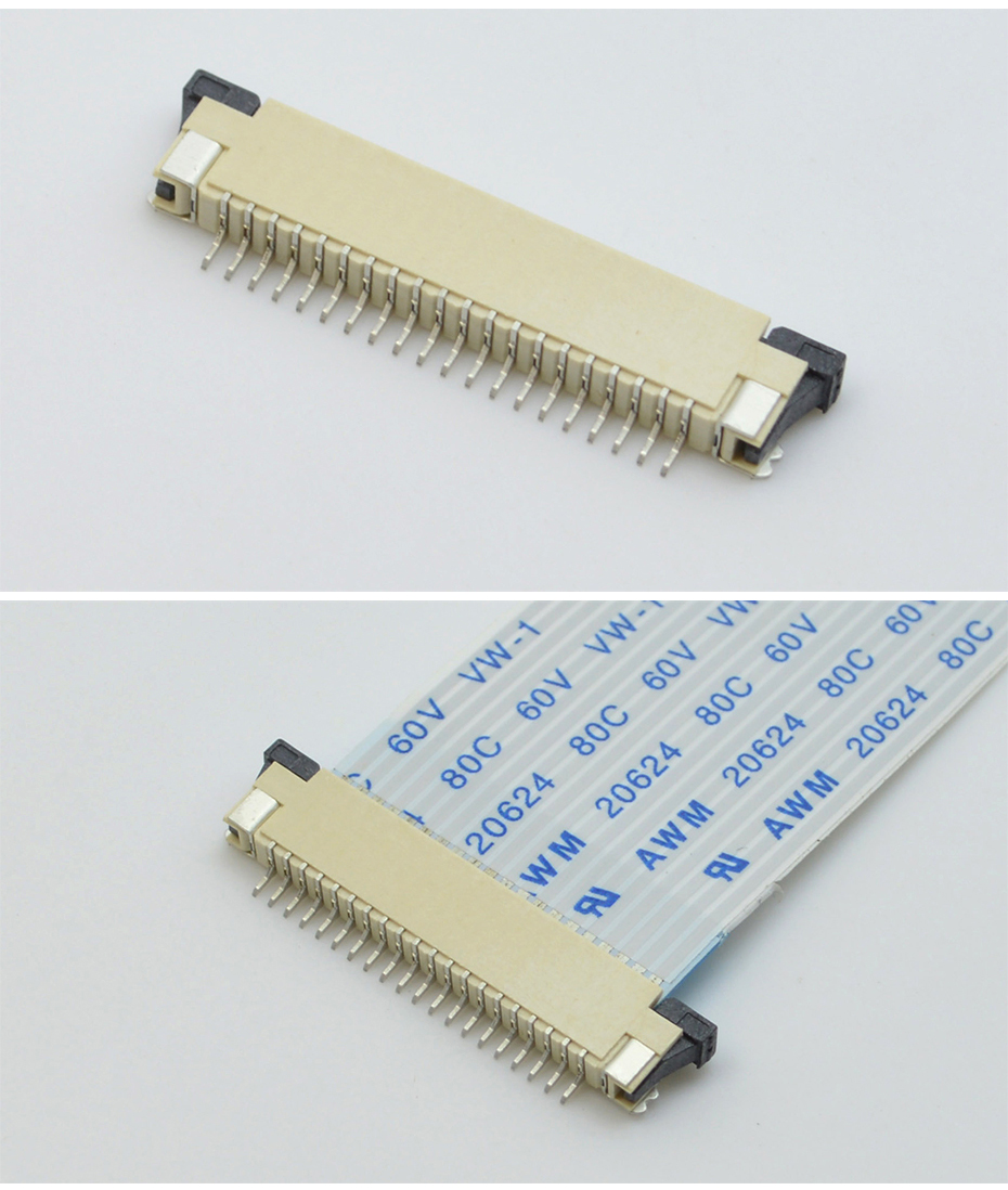 fpc连接器生产-fpc连接器 1.0mmfpc连接器 上接-宏利