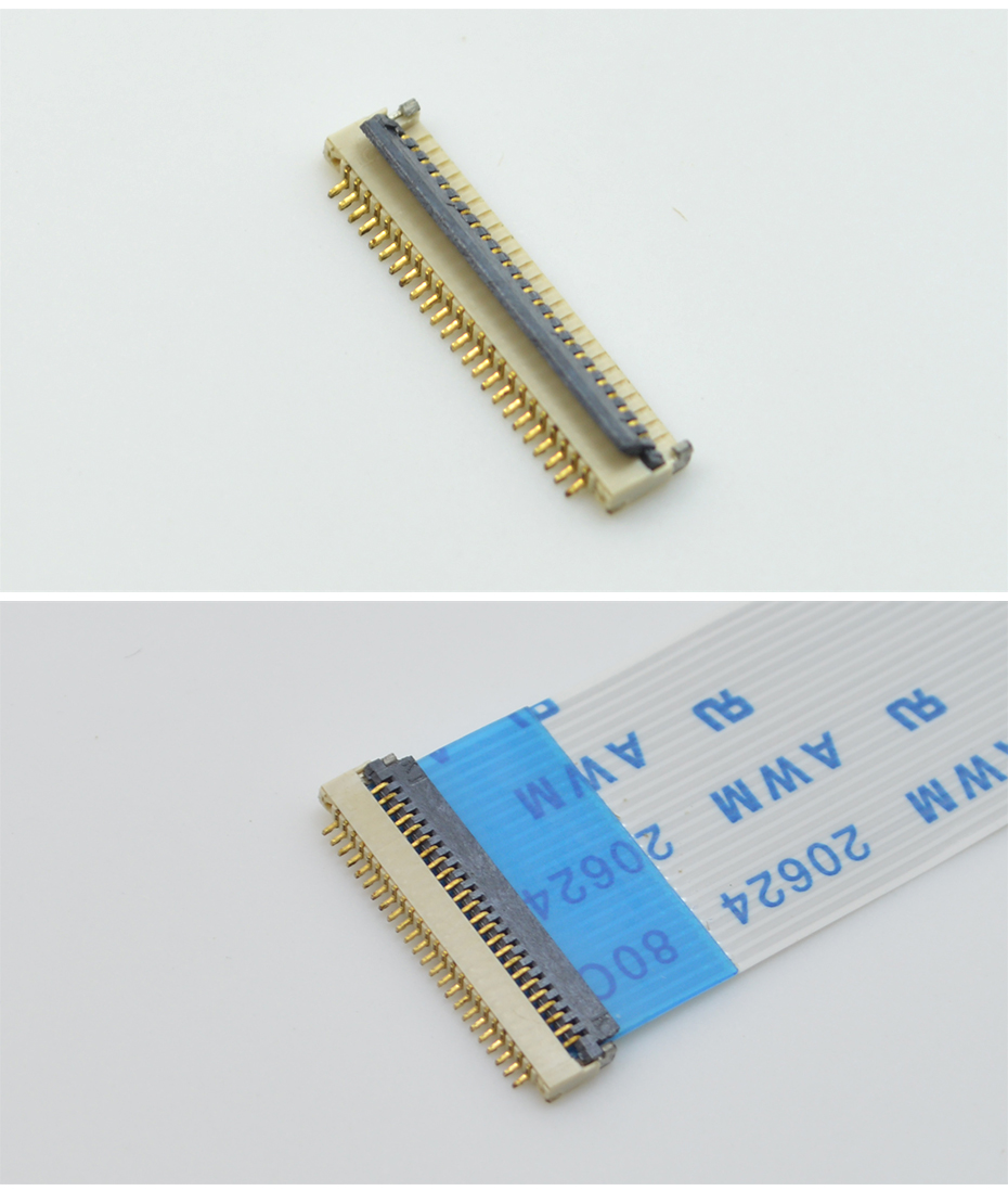 打印头fpc连接器-0.5fpc连接器翻盖式fpc连接器-宏利